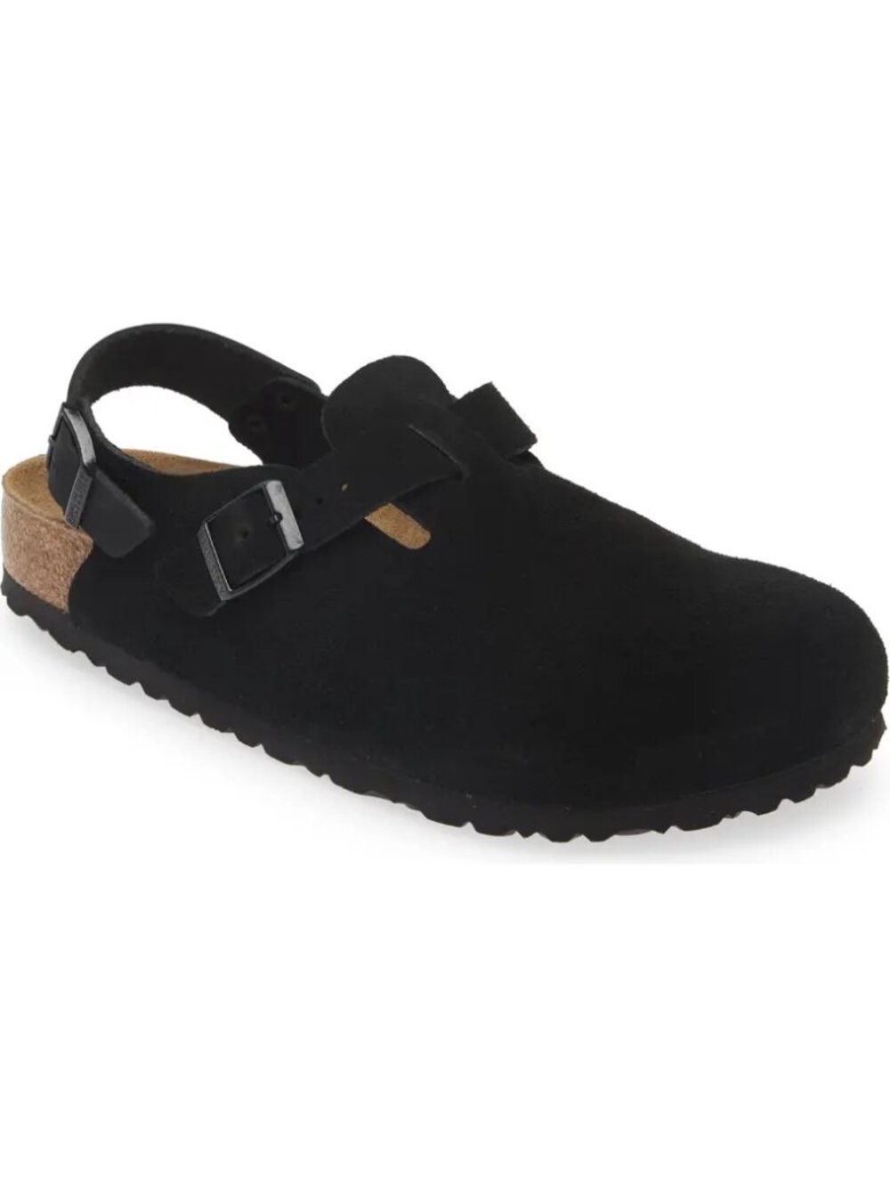 NEW BirkenstockTokio Black Leather Clogs SLip ons Shoes 45 R MEns 12 to 12.5 NEW